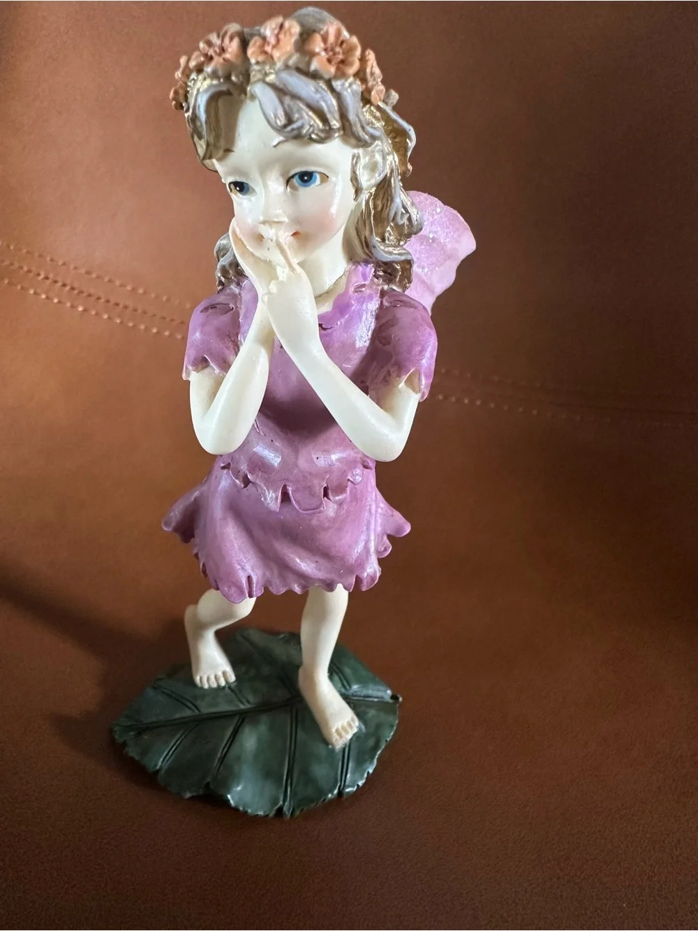 The Fairy Collection Secret Fairy #5581 Resin Fairy Figurine Pink Wings Boxed - Picture 4 of 11